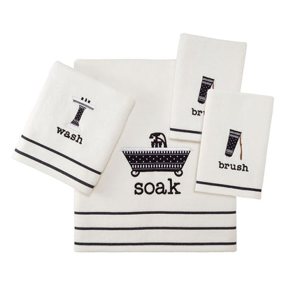 Avanti Linens Bath Icons Fingertip Towel 2 Pack - White