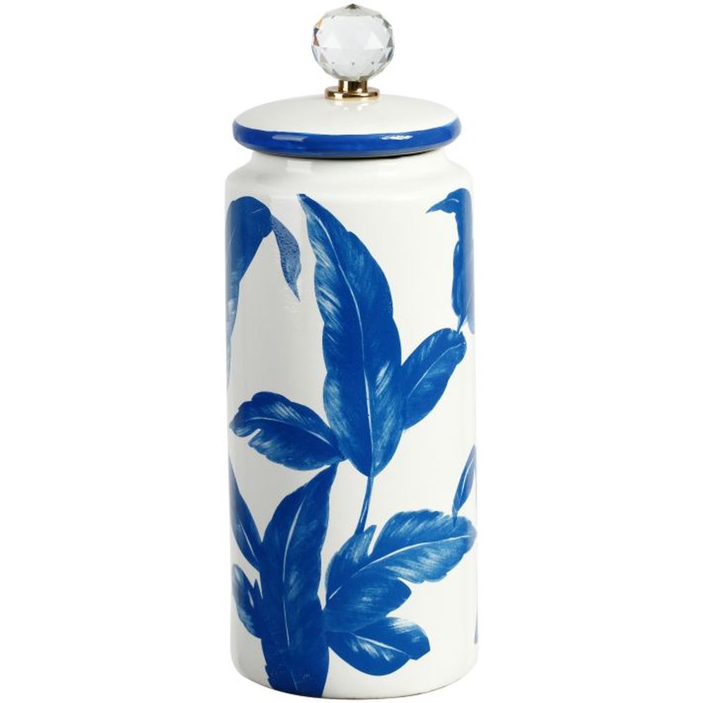 Mark Roberts Spring 2022 Floral Jar with Lid, Blue