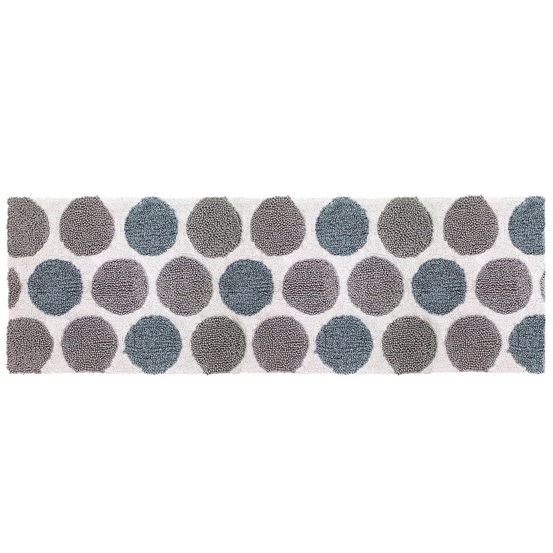 Avanti Linens Dotted Circles Double Sink Rug - White
