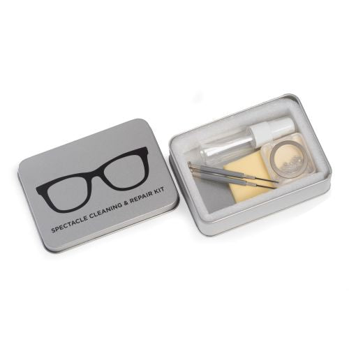 Bey Berk Eyeglass Cleaning and Repair Kit in Metal Case