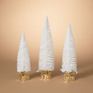Gerson Company Set of 3 Holiday Bottle Brush Trees