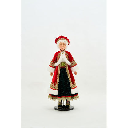 Katherine's Collection 2022 Christmas Eve Trimmings Doll (Caucasian) Red Polyester