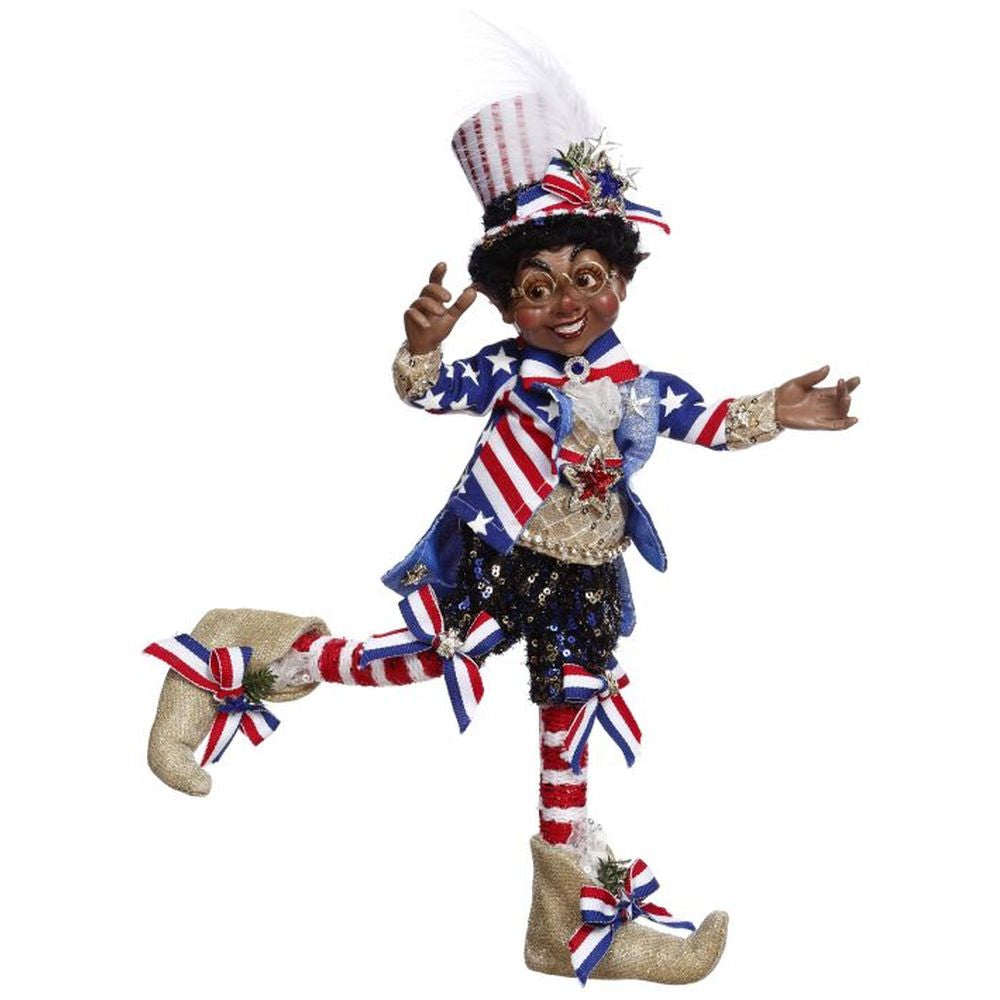 Mark Roberts Spring 2022 African-American Patriotic Elfin Figurine