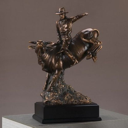Treasure of Nature Bull Rider Statue, Resin