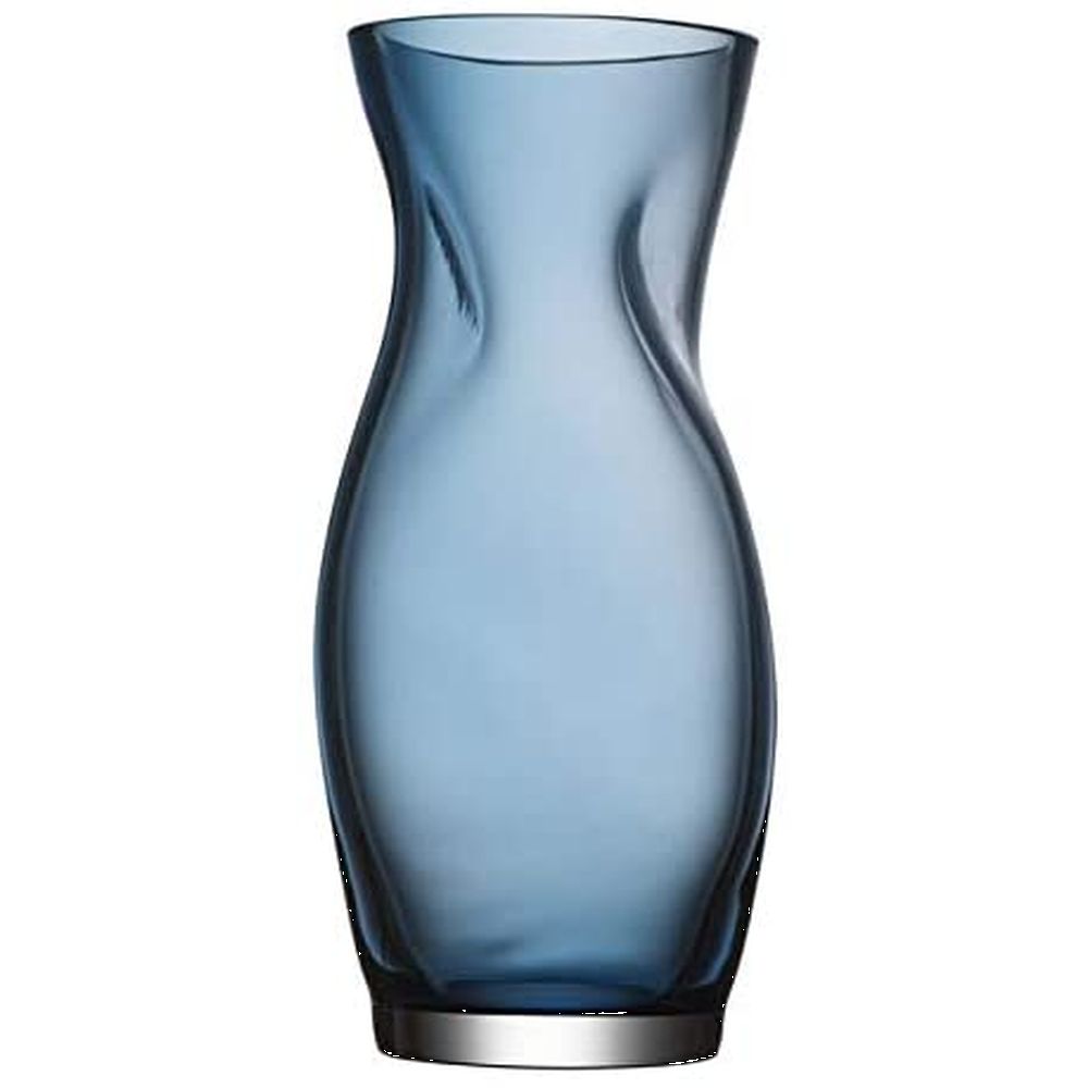 Orrefors Squeeze Vase, Blue, Glass