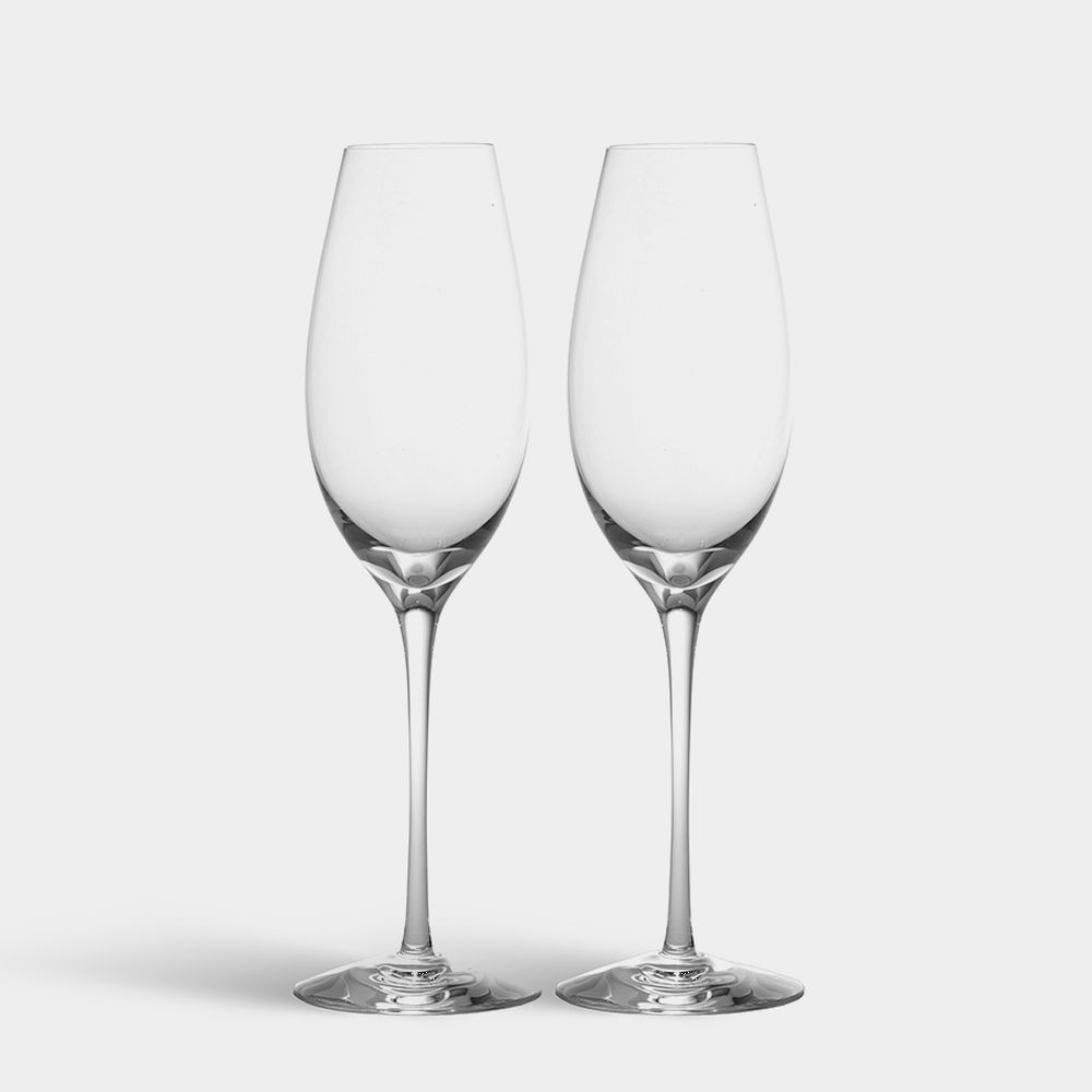 Orrefors Difference Sparkling Wine Glass Set Of 2