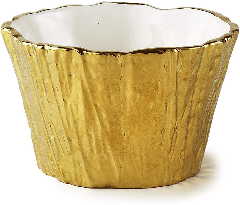 Leeber Gold Tree Bark Bowl