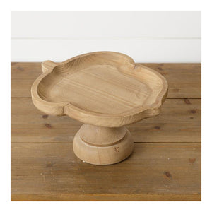 Your Heart's Delight Acorn Pedestal Tray, Brown, Wood