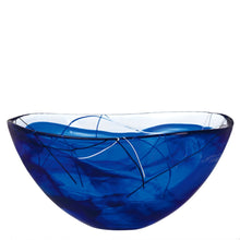 Load image into Gallery viewer, Kosta Boda Contrast Blue Bowl, Glass