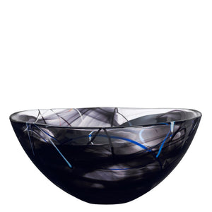 Kosta Boda Contrast Black Bowl, Glass