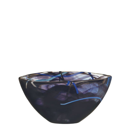 Kosta Boda Contrast Black Bowl, Glass