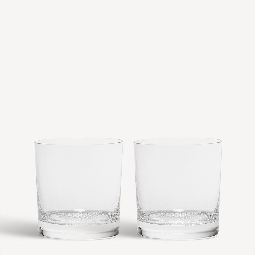 Kosta Boda Limelight Double Old Fashioned Glass Clear Set Of 2