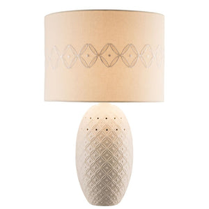 Belleek Inish Lamp & Shade (US Fitting)