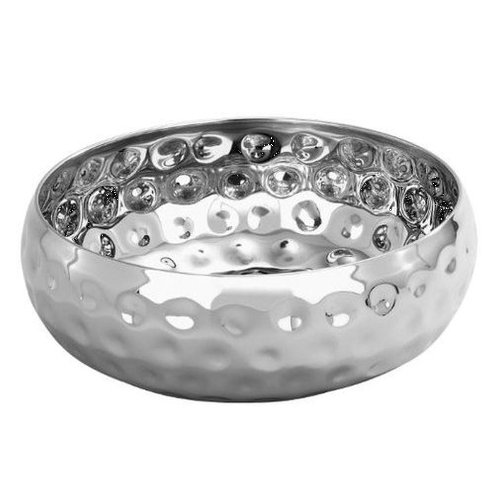 Leeber Round Serving Bowl, 11", Stainless Steel