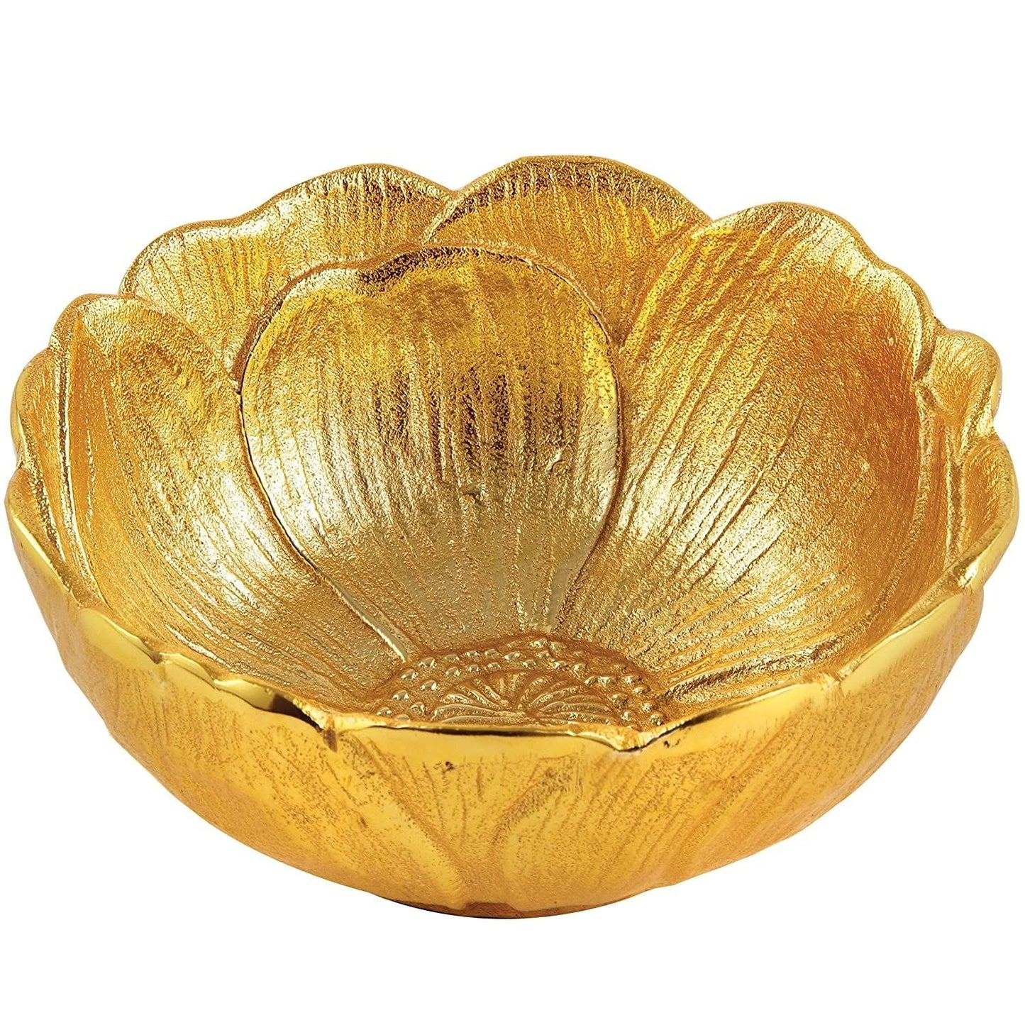 Leeber Gold Lotus Bowl, 4.75" x 2".