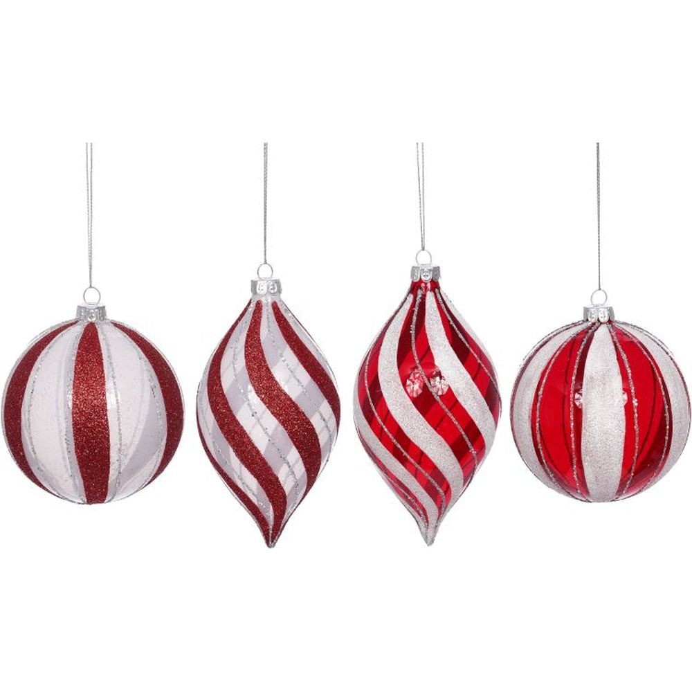 Mark Roberts 2022 Peppermint Ornament, Assortment Of 4 4 Inches