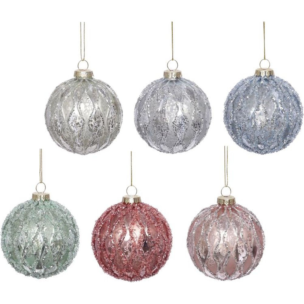Mark Roberts 2022 Harlequin Ball Ornament, Assortment Of 6 4 Inches