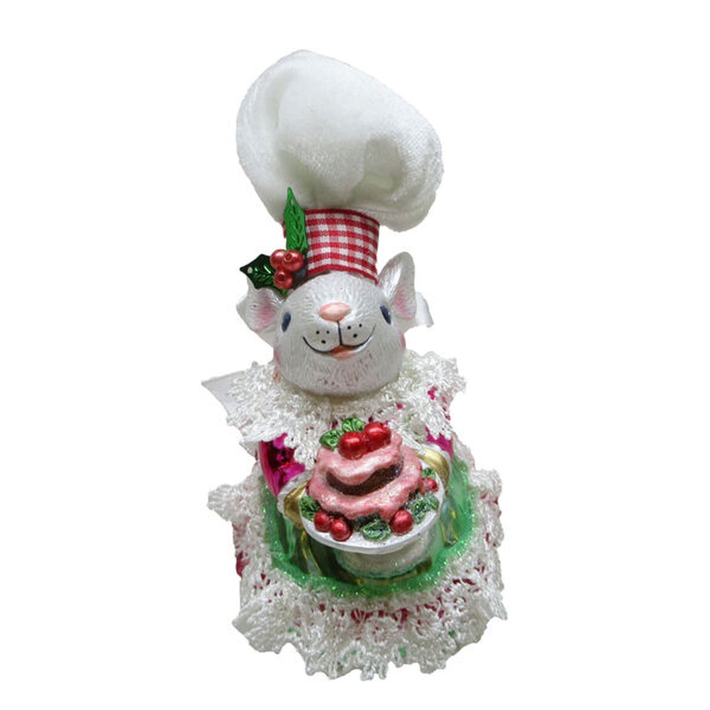 December Diamonds Party At The North Pole Ms Mouse With Cake Ornament