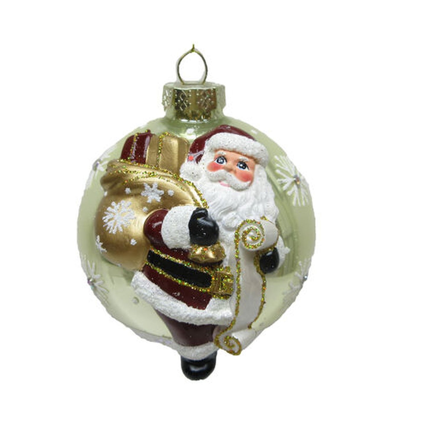 December Diamonds Christmas Carousel Champ With Santa Ornament