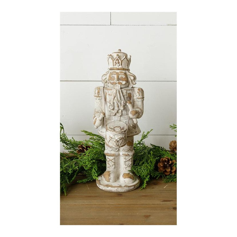 Your Heart's Delight Nutcracker With Drum Figurine, Brown, Stone Powder