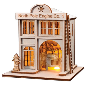 Old World Christmas North Pole Engine Co. #1 Firehouse Ornament
