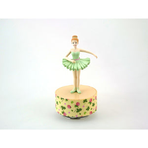 Musicbox Kingdom 6.1" Ballerina Green Shirt Turns To The Melody “Bolero“
