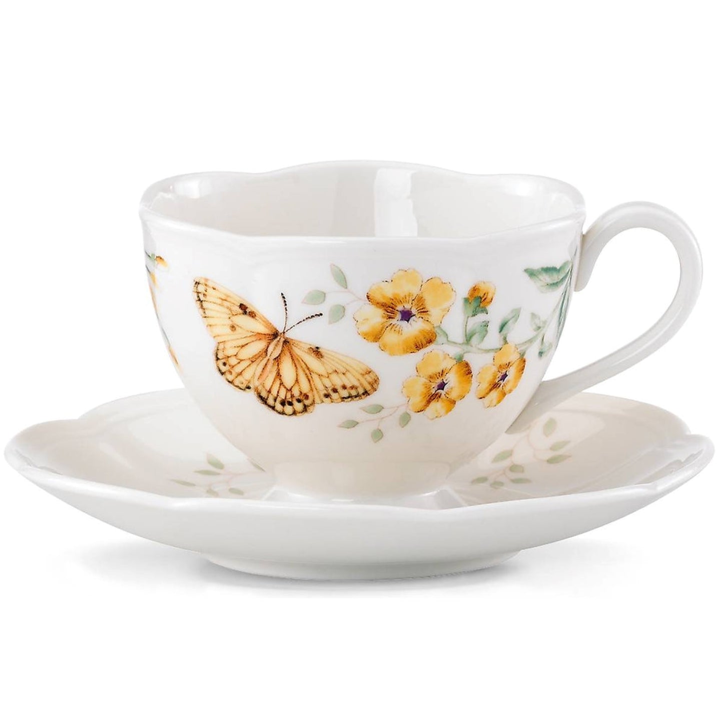 Lenox Butterfly Meadow Fritillary Cup and Saucer