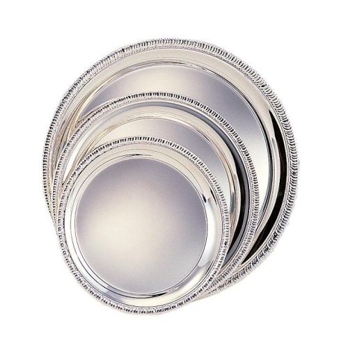 Leeber Plain Tray, 10", Silver, Silver-Plated