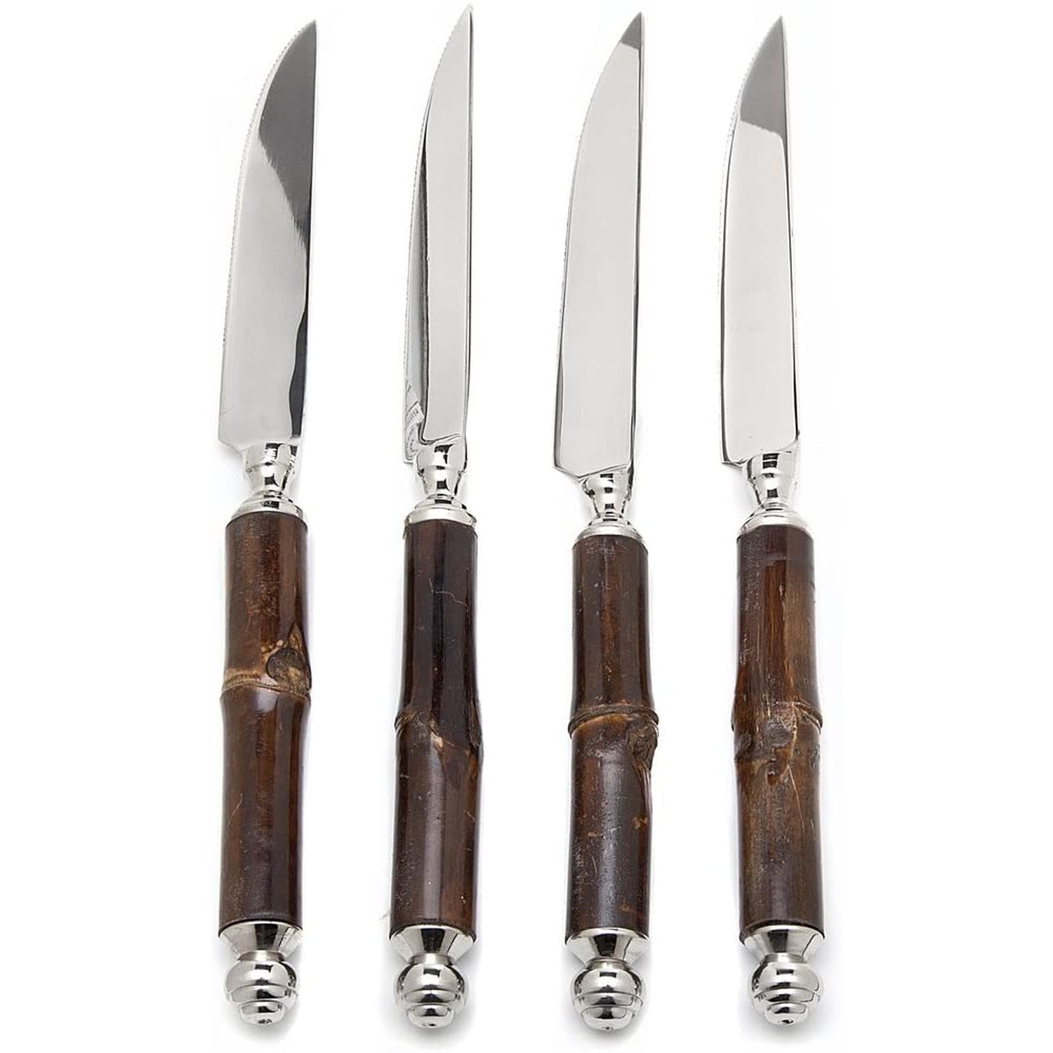 Godinger Bamboo Set of 4 Steak Knives by Godinger