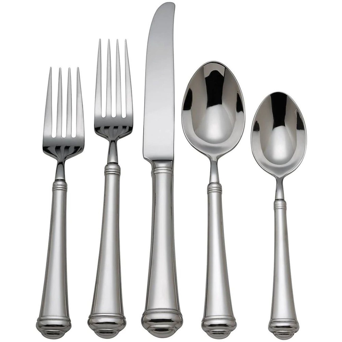 Lenox Reed And Barton Allora 5-Piece Flatware Place Setting, Silver