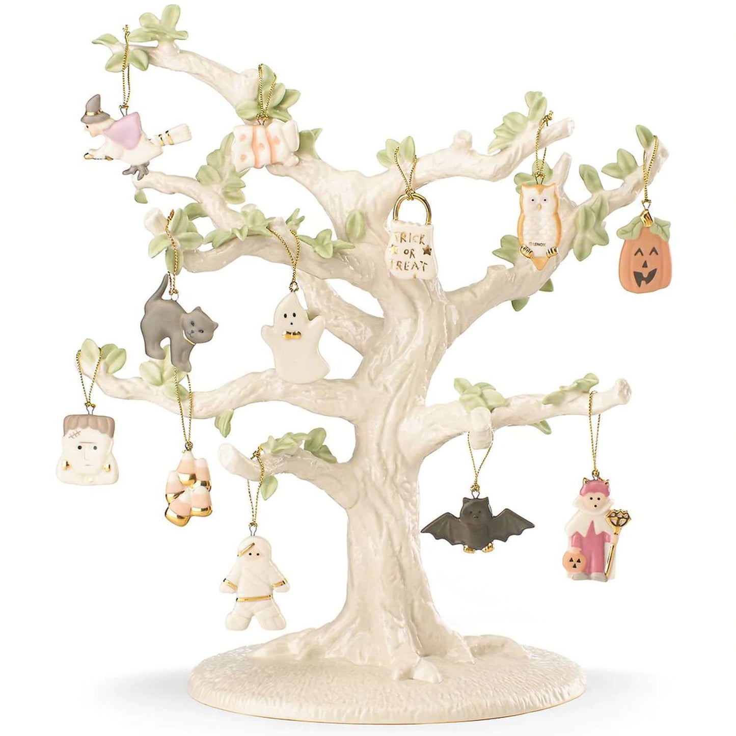 Lenox Trick Or Treat 12-Piece Assorted Ornaments & Tree Set
