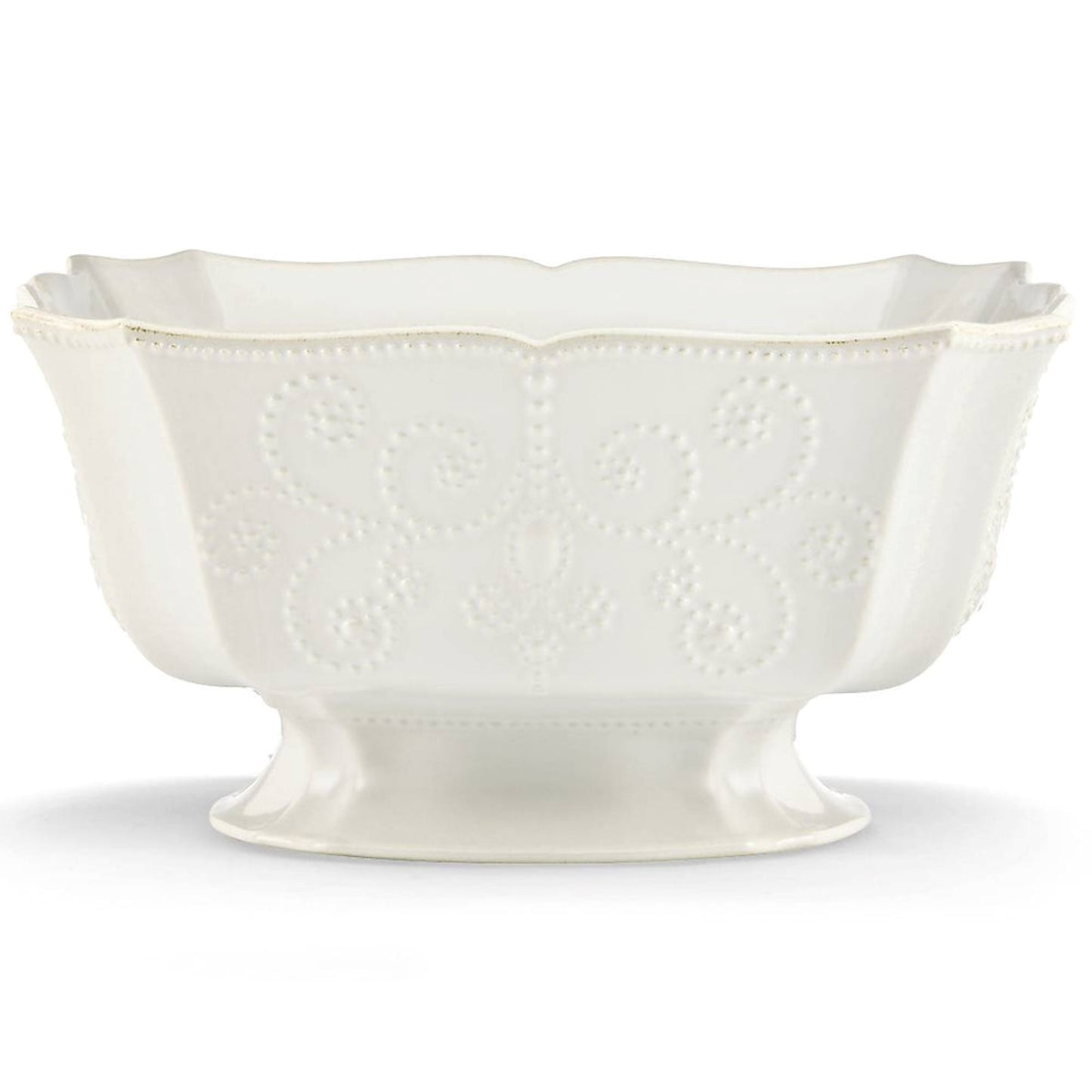 Lenox French Perle White Footed Centerpiece Bowl