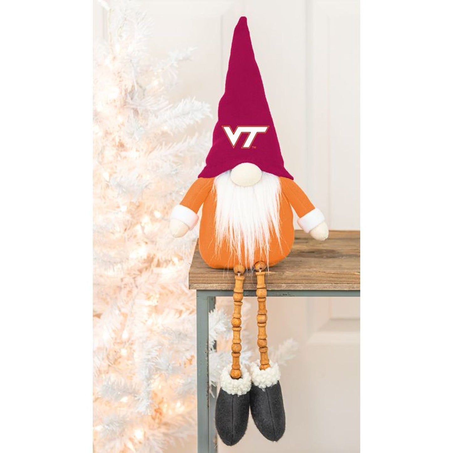 Hanna's Handiworks Virginia Tech Bead Leg Gnome