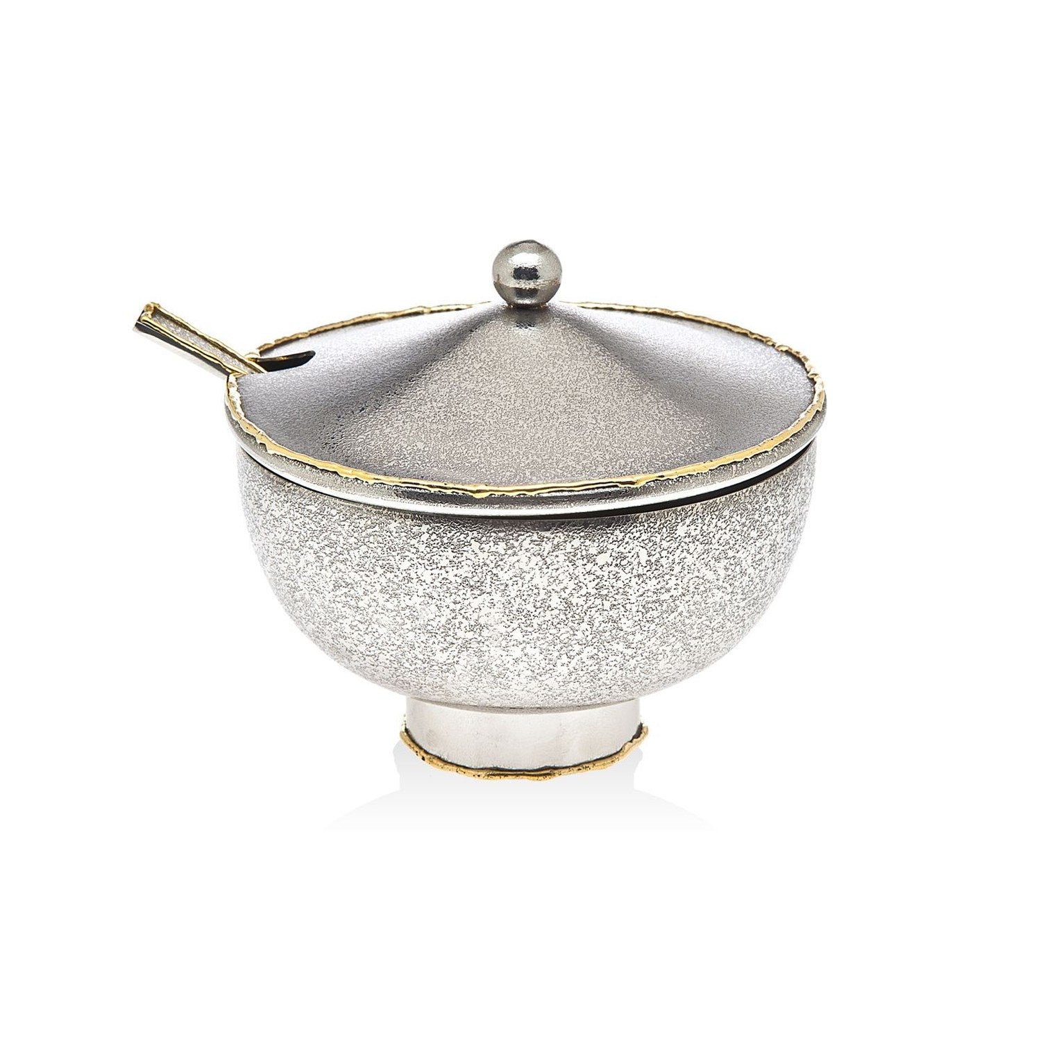 Godinger Golden Frost Jam Jar/Spoon by Godinger