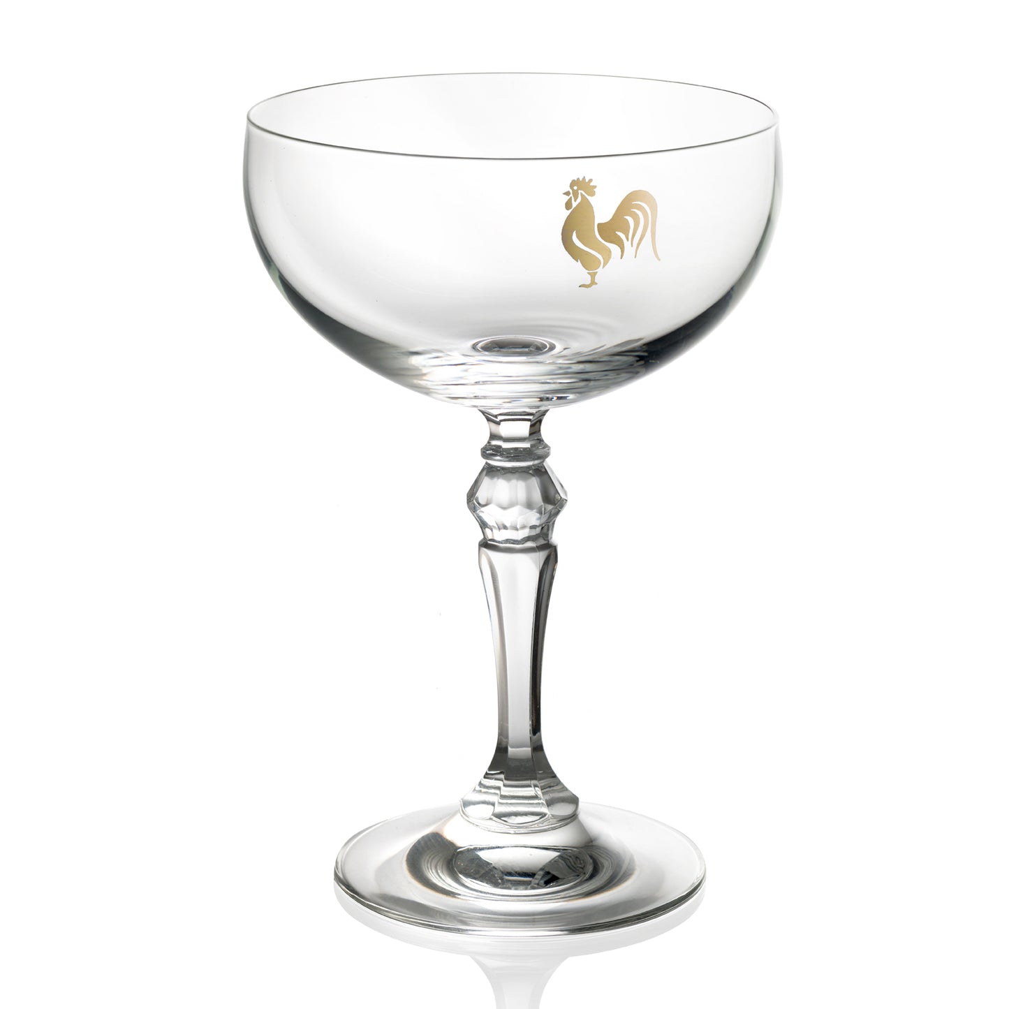 Glassmakers Italia The Bartender's Signature Set of 2 Cocktail Cups, Gold by IVV Glassmakers Italia