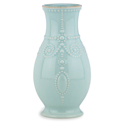 Lenox French Perle Fluted Vase 8"