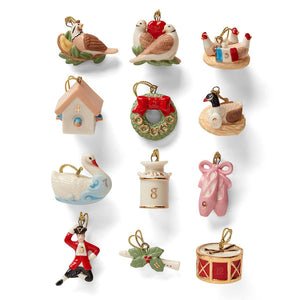 Lenox Twelve Days of Christmas, 12-Piece Mini Ornaments