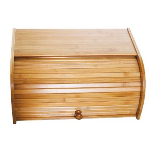 Lipper International Bamboo Rolltop Bread Box, Brown