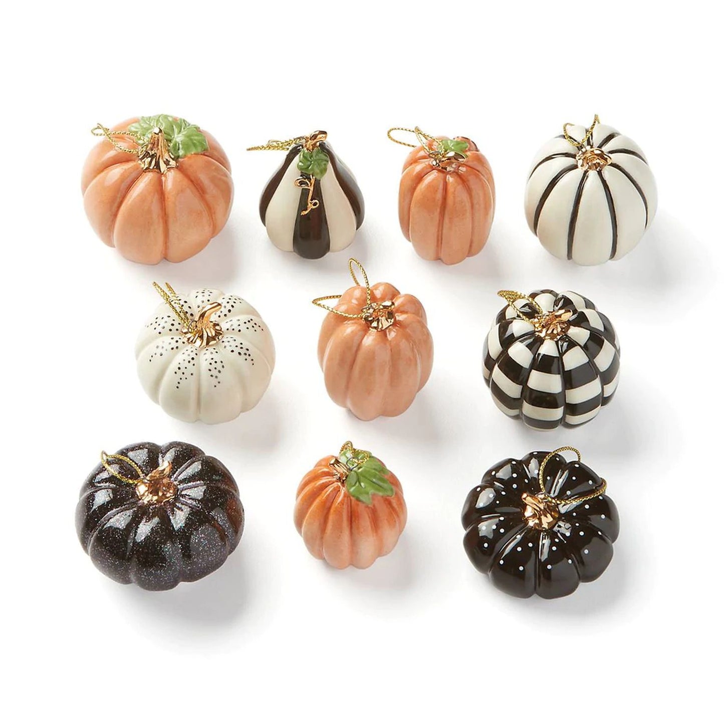 Lenox Mini Pumpkin 10-Piece Ornaments Set