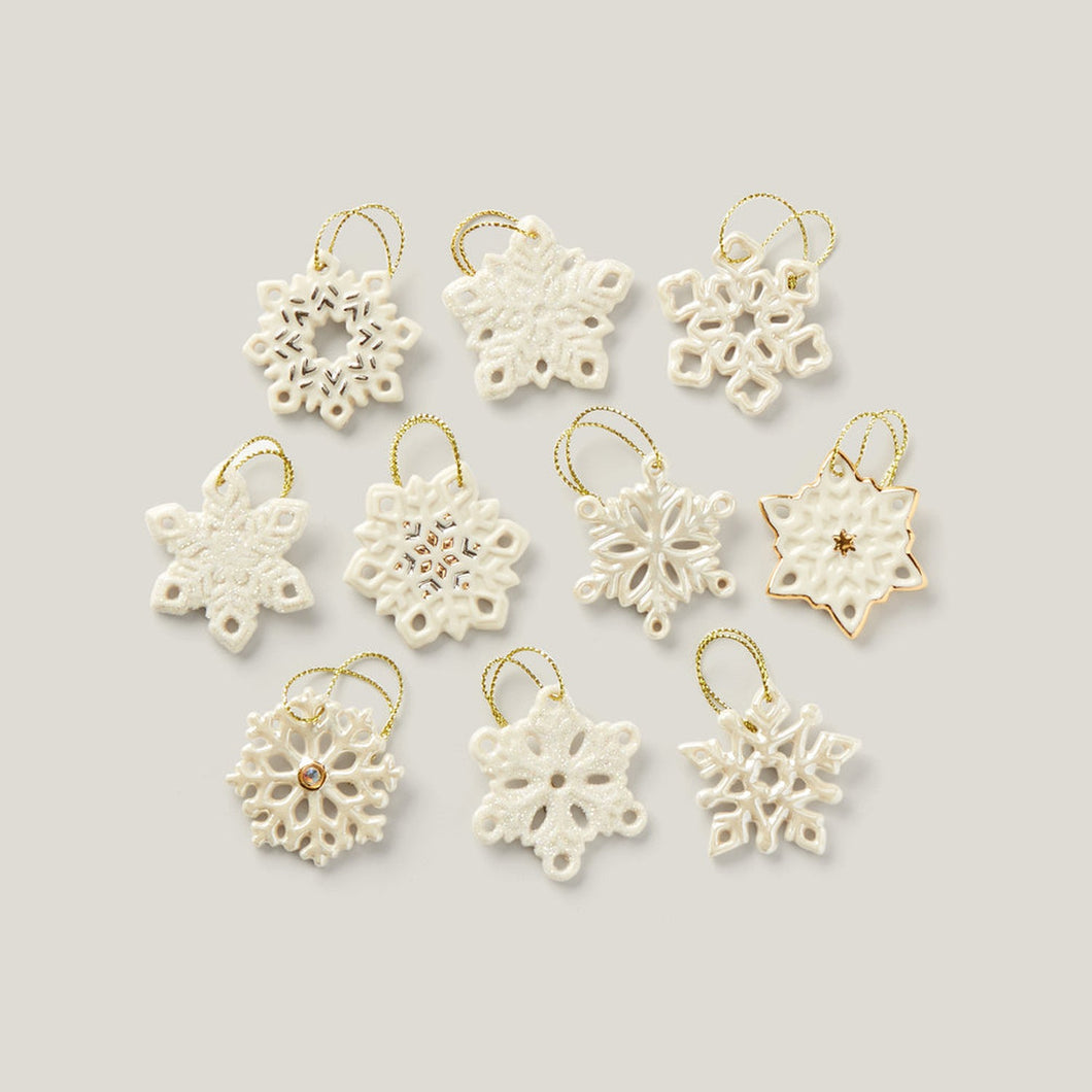 Lenox Snowflake Ornament Set, 10 Pieces