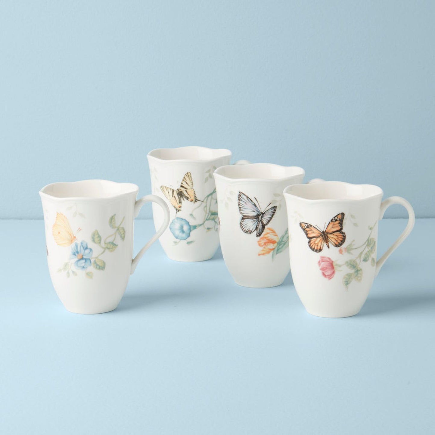 Lenox Butterfly Meadow Dinnerware Mug Set Of 4, Assorted
