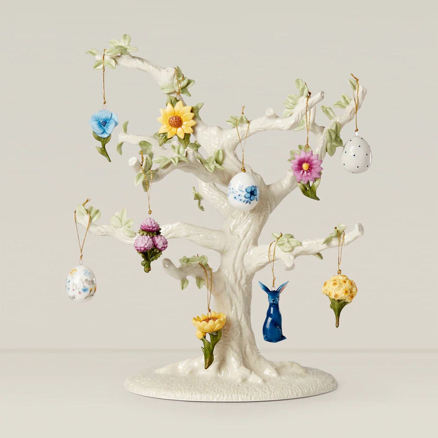 Lenox Floral Easter 10-Piece Ornaments Set With Tree