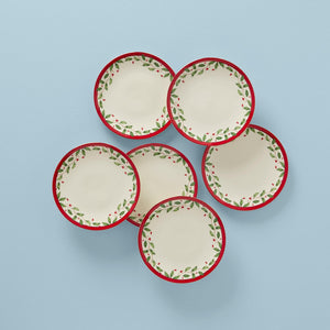 Lenox Holiday Accent Plate, Set of 6
