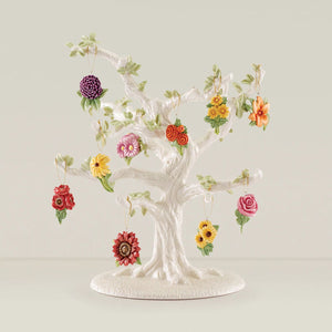 Lenox Harvest Flowers 10-Piece Ornaments Set With Tree