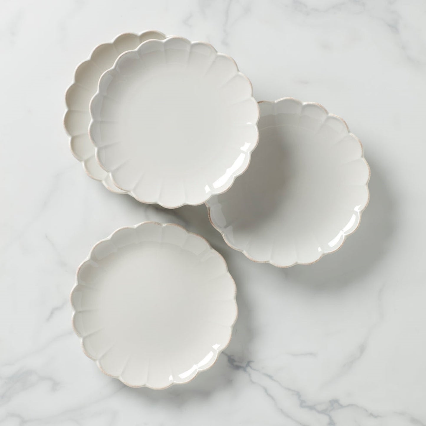 Lenox French Perle Scallop Accent, Set Of 4