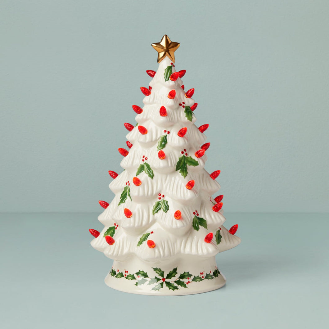 Lenox Holiday Treasured Traditions Lit Tree Figurine