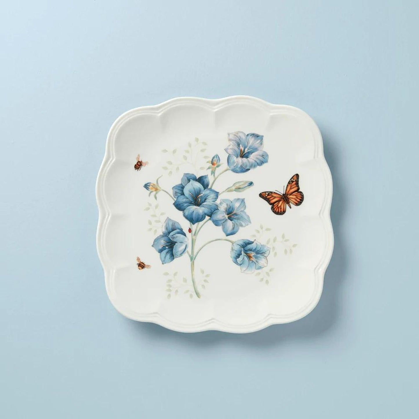 Lenox Butterfly Meadow Square Dinner Plate.