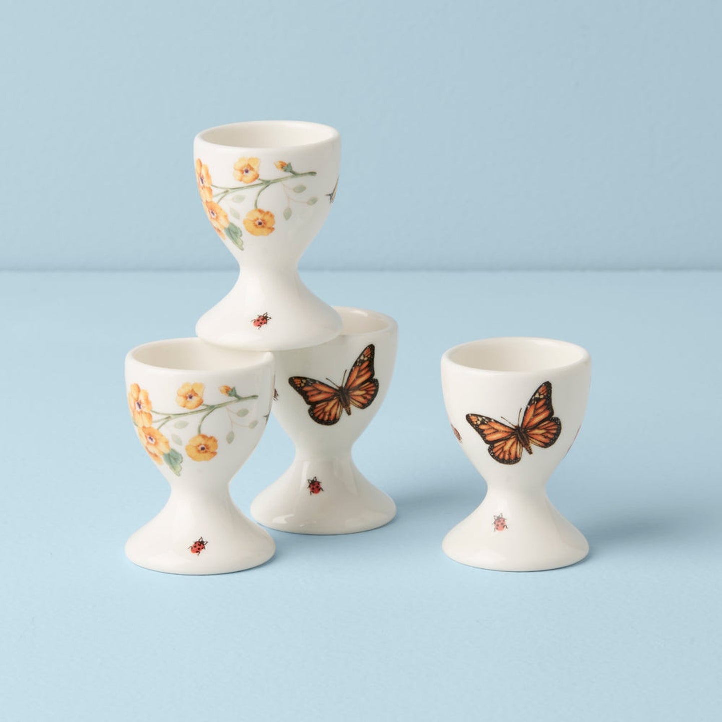 Lenox Butterfly Meadow Footed Egg Cups, Set Of 4