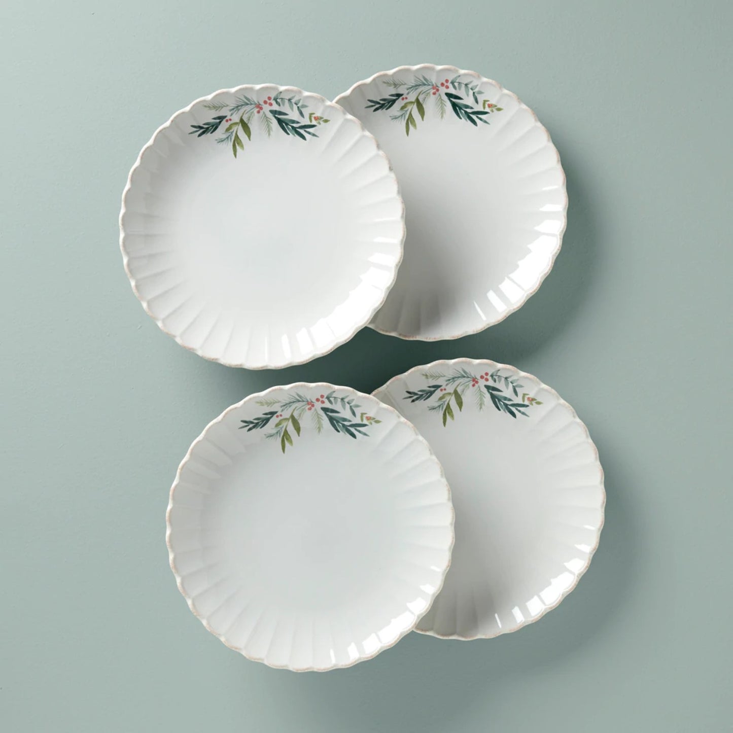 Lenox French Perle Berry Dinner Plates, Set of 4