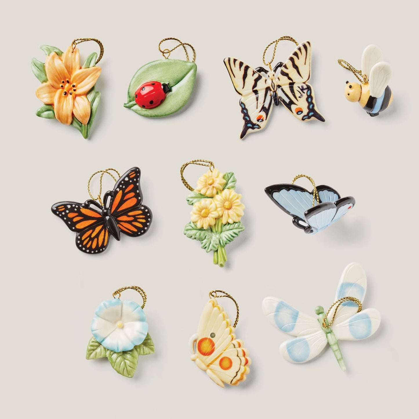 Lenox Butterfly Meadow 10-Piece Ornament Set